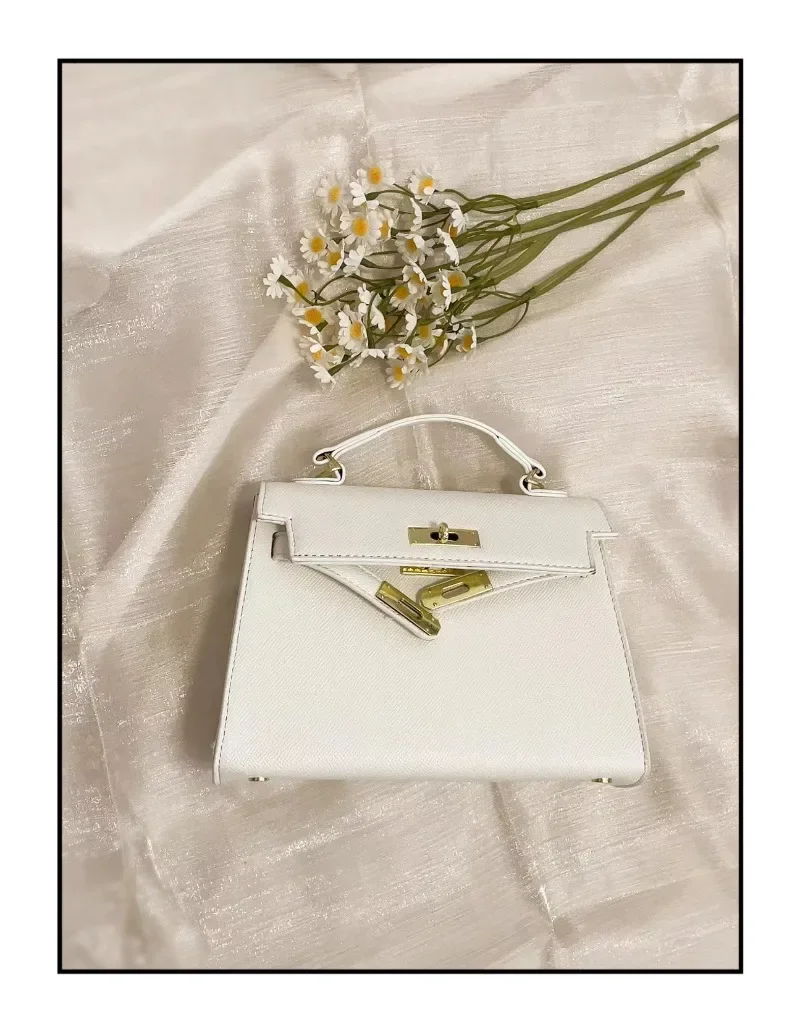 Sac messager en cuir élégant pour dames, sac à main à bandoulière de luxe de styliste, fourre-tout classique de marque populaire