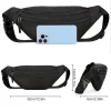 1 pièces fanny pack pour hommes femmes sacs de taille imperméables avec ceinture réglable sac de taille à bandoulière pour voyage randonnée course en plein air