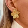 boucles d'oreilles à fleurs en acier inoxydable pour femmes, 2 pièces, tendance, voyage en plein air, carnaval, fête, festival, cadeaux d'habillage