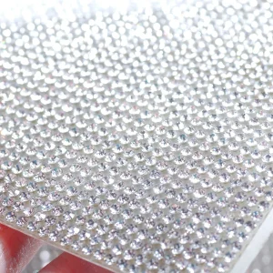 Autocollant en maille de bande de strass, Scrapbook auto-adhésif pour robe en tissu, meubles, décoration de voiture, verre Flash, 20x24cm