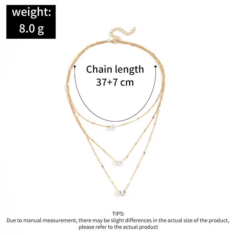 chimzunderes collier pendentif multicouche pour femme, tour de cou jochoker, bijoux brillants, cadeau de fête, mode féminine