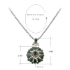 argent plus récent collier en résine magnifique cristal vintage bijoux pour femmes cadeaux collier femmes bijoux bohême pendentif