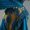 robe de soirée élégante à perles pour femmes, tenue d'occasion formelle de dubaï, robes de bal personnalisées, robes de fête de mariage, 2026