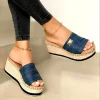 femmes pantoufles tendance femmes chaussures compensées antidérapant confortable plage sandales grande taille femmes chaussures sandalias de mujer verano 2025