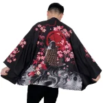 Vêtements Asiatiques Traditionnels pour Homme et Femme, Kimono Inari Fox, Cardigan Haori Entremi-Parfait pour un Look d&rsquo;Inspiration Japonaise