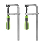 Pinces à barre de style embrayage – 12 en 600 lb – Pinces pour le travail du bois avec poignée ergonomique, mâchoires durables en fonte et rail dentelé pour voiture