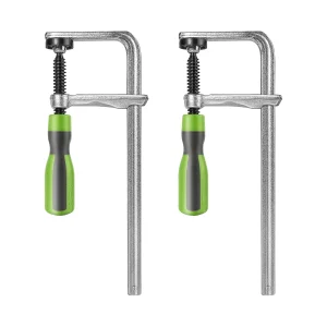 Pinces à barre de style embrayage – 12 en 600 lb – Pinces pour le travail du bois avec poignée ergonomique, mâchoires durables en fonte et rail dentelé pour voiture