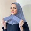 Ready To Go – Hijab intérieur instantané à couverture complète, pour dames, filles et femmes, avec boutons à nouer au dos, écharpe en Jersey de qualité supérieure