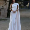 robe de soirée en satin pour femmes, sexy, col licou, élégante, dos nu, épaules dénudées, sans manches, couleur unie, nouvelle collection automne 2025