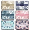 pochette en toile avec nom personnalisé pour femme, sac à main gracieux, pochette de maquillage, sac à cosmétiques, portefeuille en poudre mobile, fête, week end, vacances, voyage
