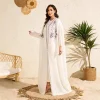 lanmrem abaya cardigan robe pour femmes plissé imprimé à manches longues trench manteau arabie saoudite élastique ample vêtements pour femmes 2db4557
