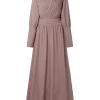 hijabs femmes modeste pintuck détaillé robes longues mode longue gigot manches taille haute abaya robes zanzea femme musulmane vêtements