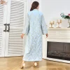 dubaï abayas paillettes brodées caftan marocain caftan femme musulmane robe de luxe robes de soirée turques gland turc abayas