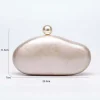 pochette coquille acrylique couleur perle sac à main femmes soirée de mariage mignon ivoire perle couleur café sac à main nouveau 2025