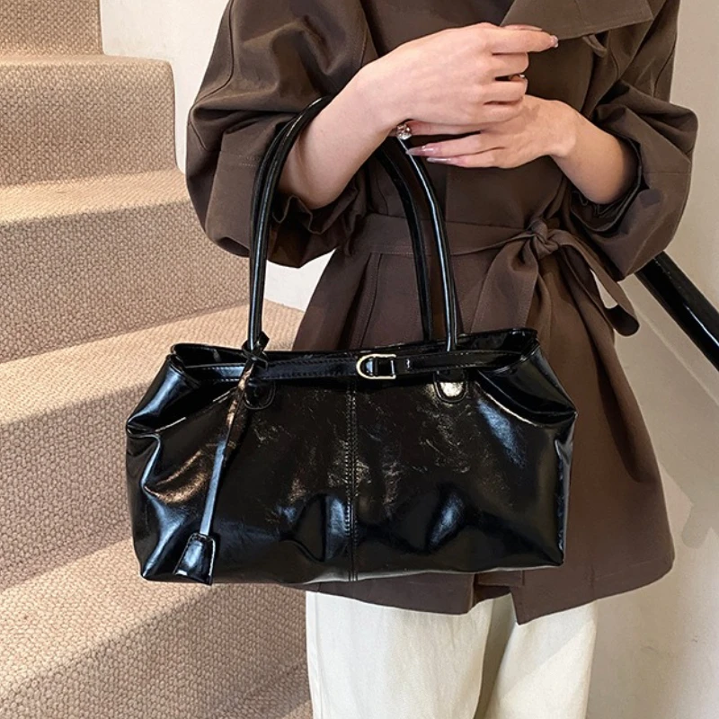 Sac à main Vintage pour femmes, grande capacité, sac de transport sous les bras, mode femme décontracté, fourre-tout à bandoulière unique, nouvelle collection 2025
