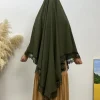 une couche dentelle nida longue khimar pour les femmes abaya musulman hijab ramadan prière 2025 eid hijabs burka foulard djellaba niqab