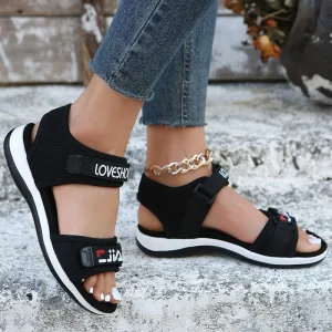 Chaussures plates femmes Sport sandales été chaussures décontractées 2025 nouvelle mode pantoufles maille marche course chaussures de plage tendance Femme Zapatos