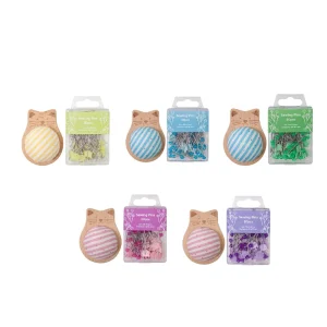 Porte-épingles à coudre avec 80 épingles droites à tête plate, décoration de maison, coussin pour placard, bricolage artisanal, aiguille à coudre, broderie, bureau