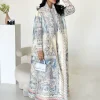 dubaï abaya luxe pour les femmes miyake plissé imprimé long manteau élégant formel soirée robes de bal femme cardigan ouvert abaya vêtements