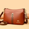 véritable haute qualité en cuir souple femmes sac à main tendance concepteur femme sac à bandoulière décontracté épaule messager sacs à main 2025
