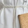 new 100cm pearl waist chains waist accessory temperament elegant body jewelry versatile pearl belt girls dress strap