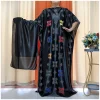 abaya africaine pour femmes, kaftan, vêtements islamiques avec écharpe, robe mubarak incrustée, dubaï, robe musulmane de luxe