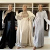 Abaya musulman Eid Robe de soirée pour les femmes broderie Jalabiya Ramadan robes longues Abayas robes Largos caftan arabe longue Robe