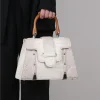 sac à main de marque pour femmes, sac à bandoulière léger et luxueux à la mode, nouveau design haut de gamme, tempérament, poignée en bois, 2025