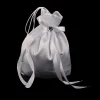 pochette de mariage en satin blanc pour patients, sac d'argent à fleurs, poudres de poignet de proximité, sac à main de ix, accessoires de mariage pour demoiselle d'honneur