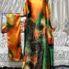 abayas avec turban imprimé pour femmes, robe musulmane, vêtements d'été, mode africaine, islam, 2023