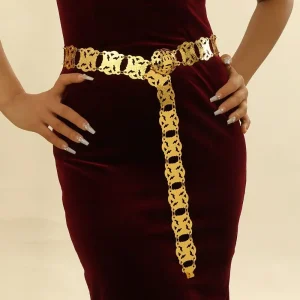 Ceinture classique de Style ethnique en argent, pompon de malaisie, or, bijoux de poignet thaïlandais, robe de danse, chaînes, accessoires de Costume