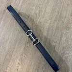 Ceinture en cuir de luxe pour femme, largeur 2.3cm, structure en alliage, à la mode et décontractée, disponible en plusieurs couleurs