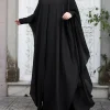 zanzea robe abaya en mousseline de soie pour femme, robes musulmanes eid mubarek, hijab à manches sulf, vêtements isamiques Éducatifs à la mode