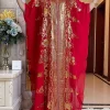 abaya robe africaine en mousseline de soie, grande taille, style ethnique traditionnel, paillettes, printemps, 2023