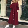 abayas musulmanes pour femmes, vêtements arabes vintage de dubaï, robes chaudes, robe caftan, kimono féminin, élégant, musulman, islam