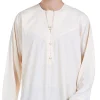 abaya robe musulmane à manches longues pour hommes, habit boutonné, couleur unie, pakistan, islam, jubba, thobe, arabie saoudite, kleding, kaftan, oman, qamis zones me