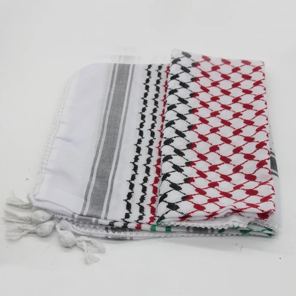 keffiyeh châle hijab en coton tissé traditionnel, Écharpe de sauna arabe, polyvalent et à la mode, unisexe