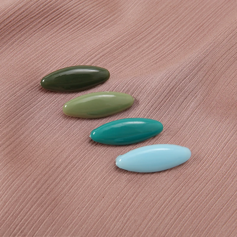 Épingles de sûreté pour femmes, 4 pièces, accessoires pour écharpe, épingles ovales de couleur unie pour Hijabs musulmans, épingles colorées du Ramadan pour châle