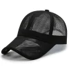 casquette de baseball en maille respirante pour hommes et femmes, chapeau de protection solaire pour sports de plein air d'été avec bord ajouré
