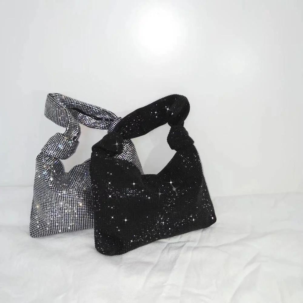 sacs à main pour femmes argent noir strass sacs de soirée petites pochettes sac nouveau sac a main femme mode mini sacs sacs de luxe