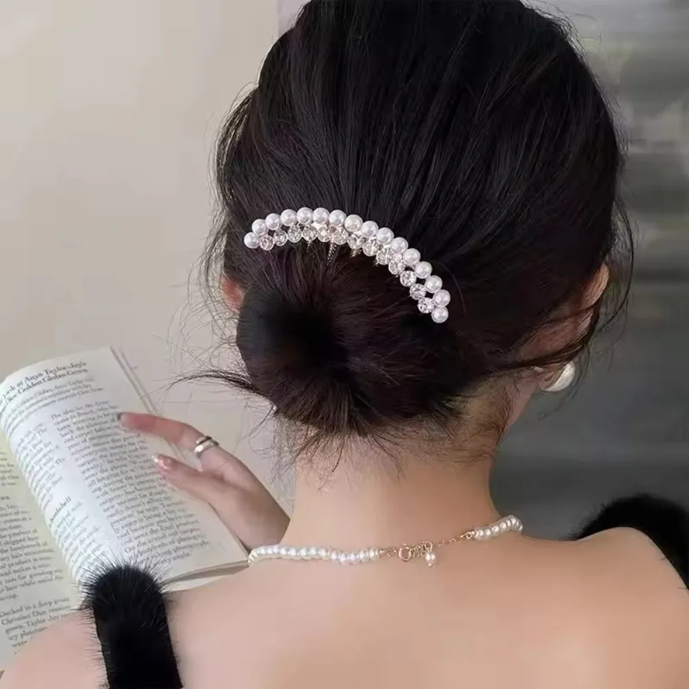 perle d'eau diamant métal pan cheveux insérer peigne boule tête fête pan cheveux peigne épingle à cheveux mariage vacances cadeau cheveux accessoire