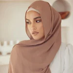 Écharpe Hijab en coton et lin pour femmes, châle Long en Voile doux et confortable, assorti à tout, Turban musulman en coton lourd uni, printemps