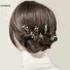 Épingles à cheveux en forme de u avec biscuits pour femmes, petite mariée simple, épingles à cheveux de mariage, morceau de cheveux de patients, accessoires de cheveux de mariage, 6 pièces