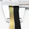 corde de ceinture élastique or et argent, ruban élastique, accessoires de vêtement bricolage, accessoires de couture, 10mm, 10 m