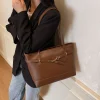 sac à main en cuir pour femmes, fourre tout de luxe élégant, fourre tout de styliste, sac à bandoulière pour style quotidien tendance