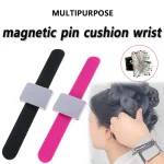 Coussin à épingles magnétique pour poignet, coussin à épingles magnétiques pour la couture, porte-épingle magnétique pour la couture du poignet en Silicone magnétique