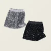 bébé filles paillettes polyvalent jupe courte printemps automne enfants léger luxe à la mode a ligne demi jupe jupe pour enfants fille