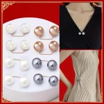 Épingles de sûreté antidérapantes en perles, 8 pièces, broche de décoration pour robe, épingles de fixation de taille, réglage du col, écharpe, mode de sécurité