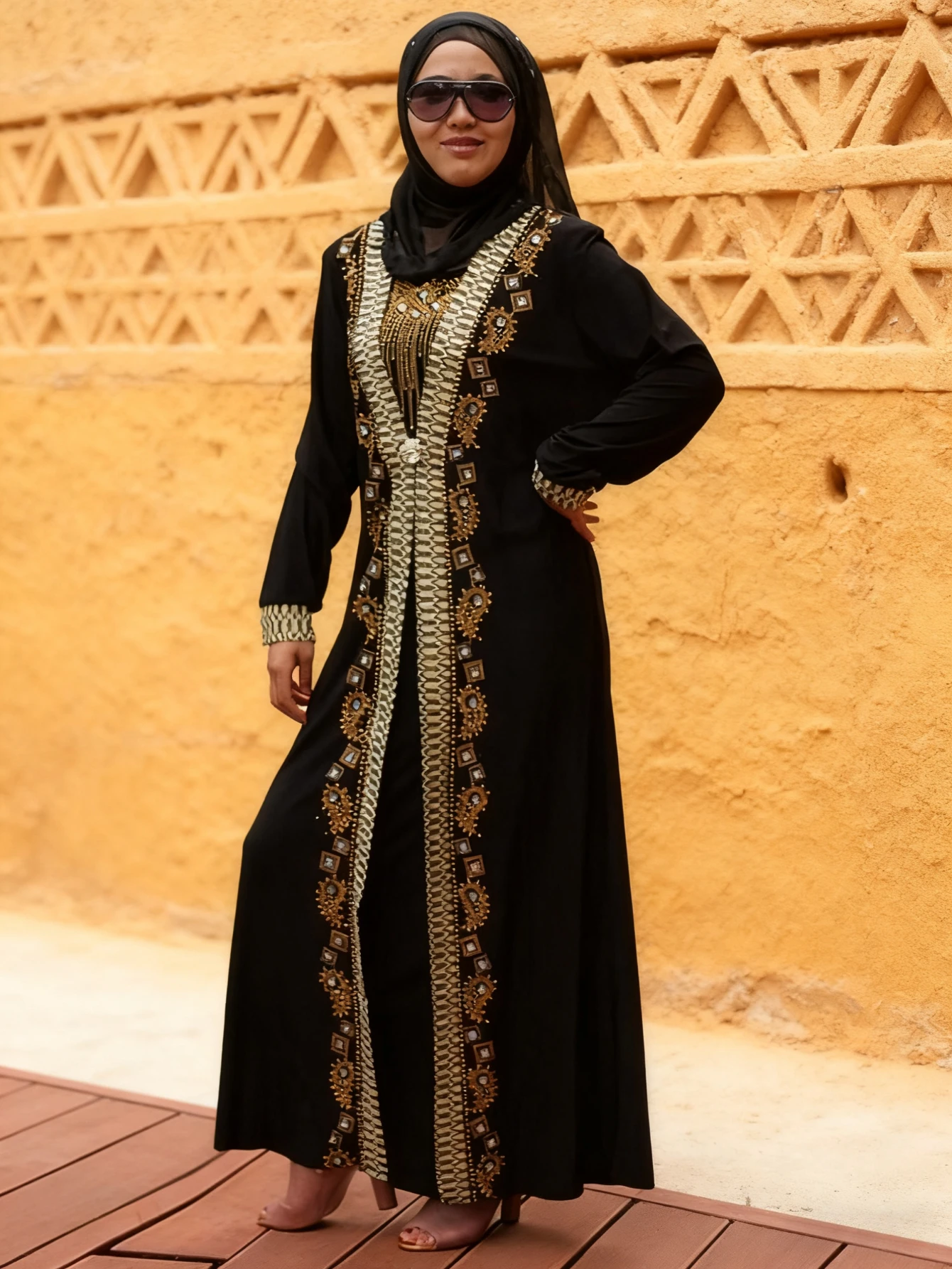 Dubaï arabe Islam Abaya femmes musulmanes longue robe paillettes perles caftan Robes élégantes épissure Maxi Robes islamique 2026 Caftan Dubaï arabe Islam Abaya femmes musulmanes longue robe paillettes perles caftan Robes élégantes épissure Maxi Robes islamique 2026 Caftan