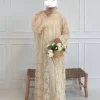 eid femmes abaya musulman cardigan robe perles fleur jalabiya ramadan robes largos islam arabe longue robe maroc caftan 2026